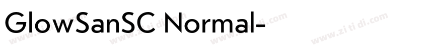 GlowSanSC Normal字体转换